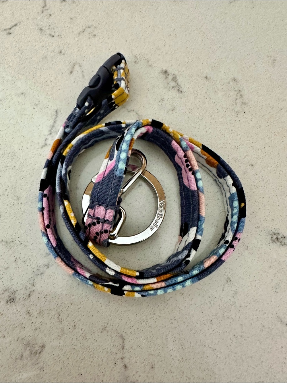 NEW Vera Bradley Floral Fabric Lanyard